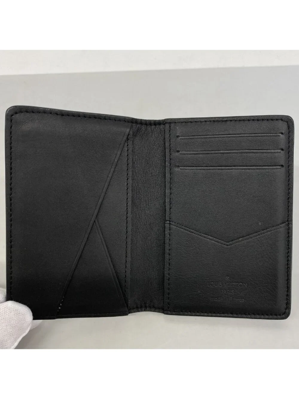Louis Vuitton Card Case Monogram Shadow Pocket Organizer Black